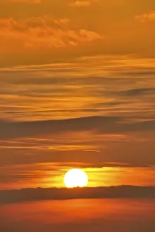 Full Frame Evening Sky Drucke: Sunset, sunset, Germany