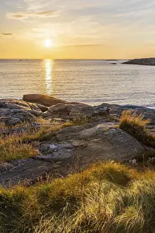 Scandinavian Coastal View Drucke: Sunset with a view of the North Sea