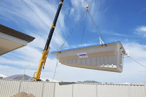 Modern Architecture Design Drucke: Swimming pool under construction