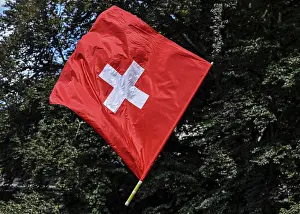 Swiss National Symbol Drucke: Swiss flag