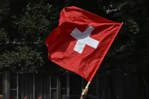 State Flags Of Europe Drucke: Swiss flag
