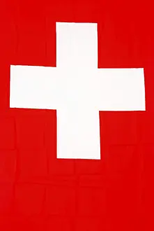 European Nation Flags Drucke: Swiss flag