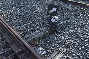 Southern Germany Landmark Drucke: Switch with handweight and switch signal