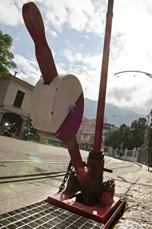 Historic City Centre Spain Drucke: Switch lever for tram switch, Soller