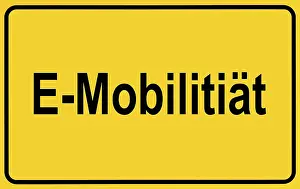 Symbolic Climate Crisis Image Drucke: Symbol image Combating climate change through e-mobility