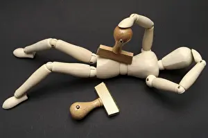 Office Work Stress Drucke: Symbolic for back