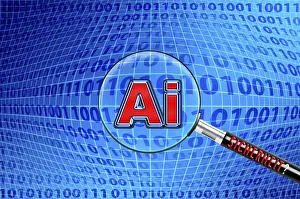 Artificial Intelligence Drucke: Symbolic image, AI Artificial Intelligence