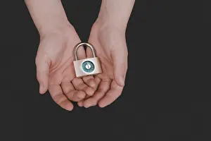 German Federal Republic Protection Drucke: Symbolic image of basic child security