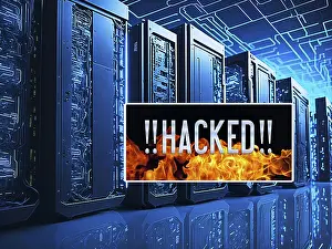 Computer Crime Image Drucke: Symbolic image, cyber security