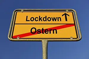 Corona Crisis Germany Drucke: Symbolic image, Easter falls victim to lockdown