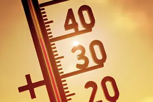 Global Warming Symbol Drucke: Symbolic image, global warming