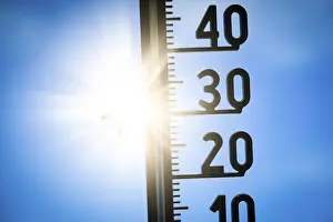 Baden Wurttemberg Weather Drucke: Symbolic image, global warming