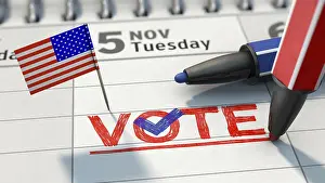 Bilder Datiert 18. Februar 2024: Symbolisches Bild zu dem Thema US-Wahl.
