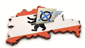 Symbolic Election Image Drucke: Symbolic image on the topic of elections