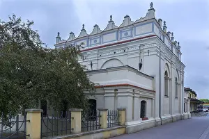 Eastern European Synagogue Drucke: Synagogue from 1610 with high attic