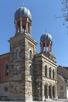 Exterior View Of A Synagogue Drucke: Former synagogue, built in 1883