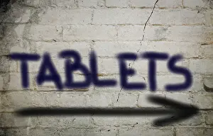 Healthcare Concept Drucke: Tablets Concept