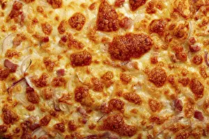 Red Coloured Meal Ideas Drucke: Tart flambe, open pie, rectangular pizza