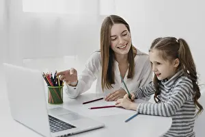 Field Of Education Images Drucke: Teacher student learning together