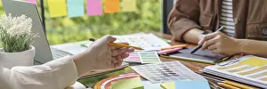 Workplace Communication Drucke: Teamwork brainstorming Creative idea Business project