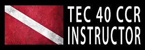 Diver Down Flag Meaning Drucke: TEC 40 CCR Instructor, Diver Down Flag