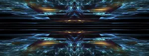 Virtual Reality Concept Drucke: Tech background - abstract computer generated 3d illustration