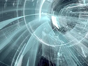 Virtual Reality Backdrop Drucke: Tech background - Abstract computer-generated image