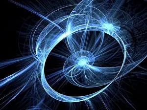 Digitale Kunst Drucke: Technologie oder Science-Fiction-Hintergrund - abstrakte computer-generierte Bild.