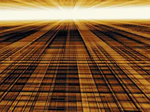 Abstract 3D Illustration Drucke: Technology, science or business background