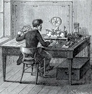 Telegraph by Morse, Arrival of a Dispatch