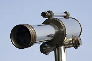 Space Exploration Equipment Drucke: Telescope Against Blue Sky