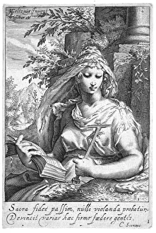Prehistoric Artwork Drucke: Temperance, from The Seven Virtues