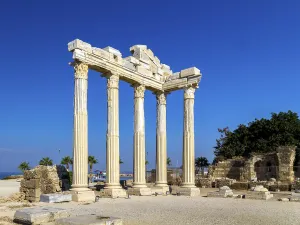 Archeological Site Asia Minor Drucke: Temple of Apollo, Side, Turkey