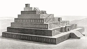 Religious Architecture In Asia Drucke: Temple of Bel in ancient Babylon