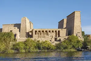 Aswan Egypt Landmark Drucke: Temple complex of Philae, Temple of Isis