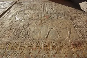 Hatshepsut Temple Drucke: Part of the temple complex, pictorial representations