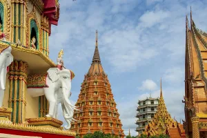 Southeast Asia Temple Complexes Drucke: Temple complex, Wat Tham Khao Noi