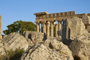 Ancient Greek Temple Ruins Drucke: Temple E, Temple of Hera, Selinunte