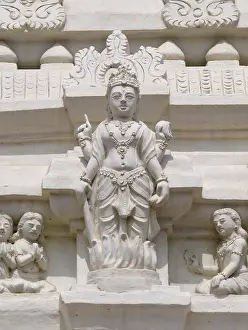 Sacred Building In Asia Drucke: Detail of a temple in Hampi