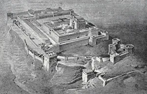 Mideast History Images Drucke: The temple in Jerusalem from the time of Solomon