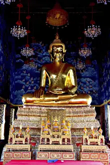 Deserted Buddhist Temple Drucke: Temples in Bangkok