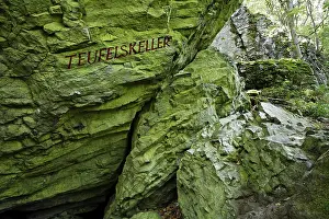 Rock Formation Europe Drucke: Teufelskeller (devils cellar), Gangolfsberg