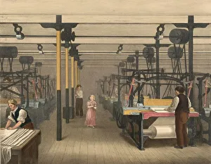 Industrial Plant Architecture Drucke: Textile industry, The processing of cotton around 1840