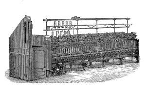 Textile Manufacturing Process Drucke: Textile industry, spinning mill