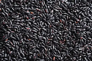 Vegan Diet Ingredient Drucke: Texture black rice