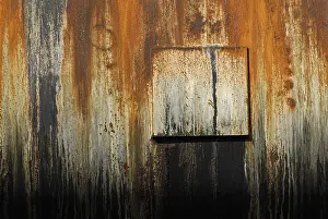 Close Up Metal Surface Drucke: Texture, rusty pipe (closeup)