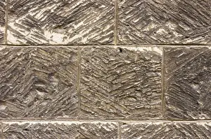Empty Structure Design Drucke: Texture of stone blocks of a house wall