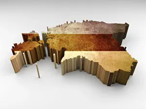 Drucke von Texturierte 3D-Karte Estlands mit einem estnischen Flagge auf weißem Hintergrund Estland Drucke: Texturierte 3D-Karte Estlands mit einer estnischen Flagge auf weißem Hintergrund.