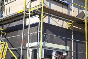 Thermal Insulation Drucke: Thermal insulation of a house facade