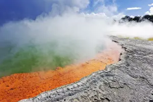 Champagne Pool New Zealand Drucke: Thermal spring, Champagne pool